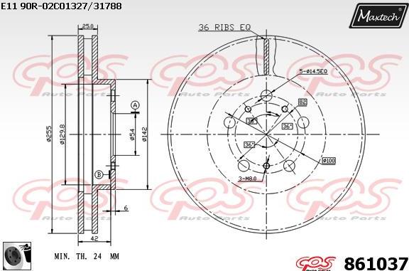 Maxtech 875647 - Kočioni disk www.molydon.hr