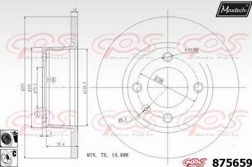 Maxtech 875659.6060 - Kočioni disk www.molydon.hr