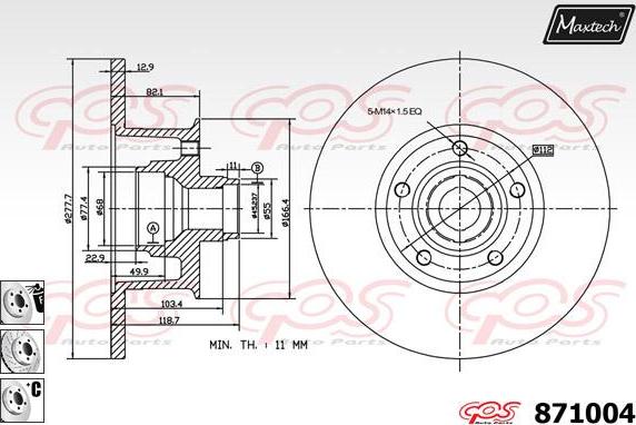 Maxtech 875659 - Kočioni disk www.molydon.hr