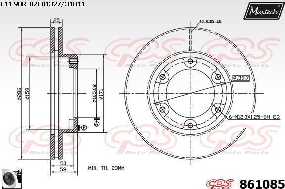 Maxtech 875650 - Kočioni disk www.molydon.hr