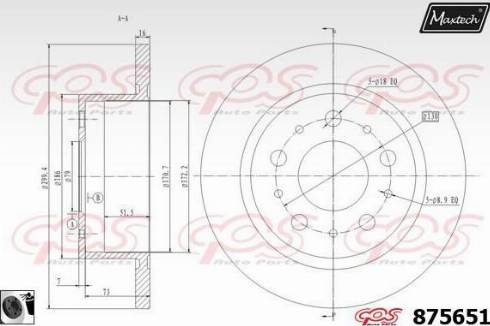 Maxtech 875651.0060 - Kočioni disk www.molydon.hr