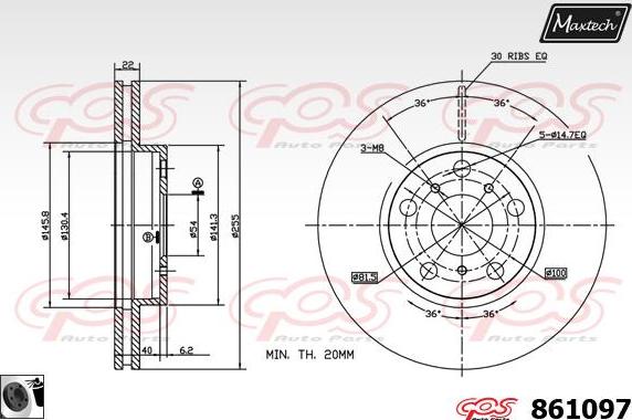 Maxtech 875651 - Kočioni disk www.molydon.hr