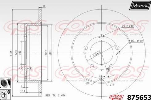 Maxtech 875653.6060 - Kočioni disk www.molydon.hr