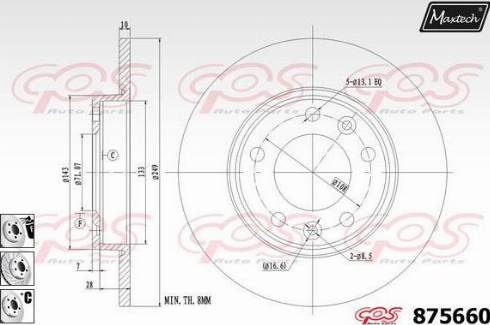 Maxtech 875660.6880 - Kočioni disk www.molydon.hr