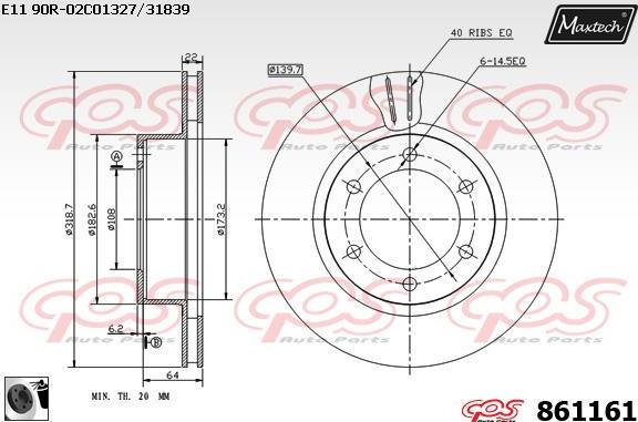 Maxtech 875660 - Kočioni disk www.molydon.hr