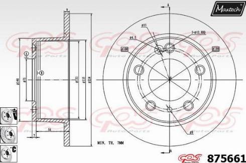 Maxtech 875661.6980 - Kočioni disk www.molydon.hr