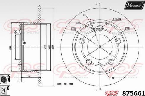 Maxtech 875661.6060 - Kočioni disk www.molydon.hr