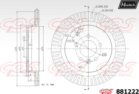 Maxtech 875604 - Kočioni disk www.molydon.hr