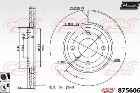 Maxtech 875606.6060 - Kočioni disk www.molydon.hr