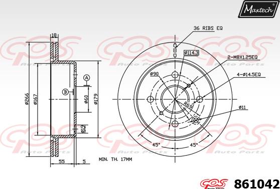 Maxtech 875606 - Kočioni disk www.molydon.hr