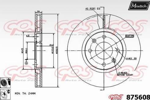 Maxtech 875608.6060 - Kočioni disk www.molydon.hr