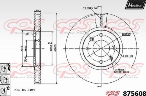 Maxtech 875608.6880 - Kočioni disk www.molydon.hr