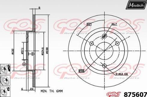 Maxtech 875607.6980 - Kočioni disk www.molydon.hr