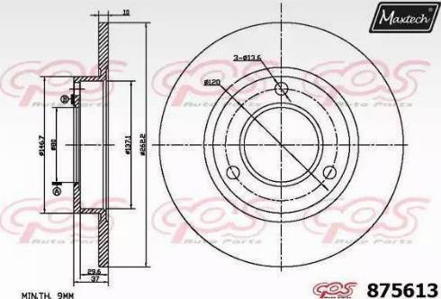 Magneti Marelli 353613605140 - Kočioni disk www.molydon.hr