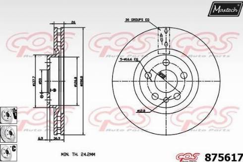 Maxtech 875617.6880 - Kočioni disk www.molydon.hr