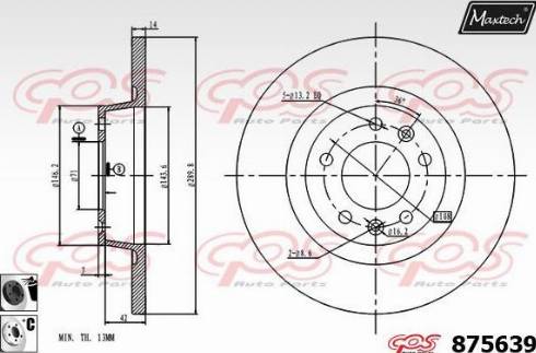 Maxtech 875639.6060 - Kočioni disk www.molydon.hr