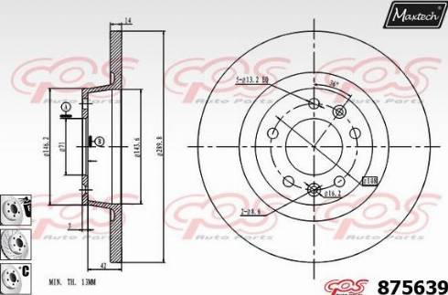 Maxtech 875639.6880 - Kočioni disk www.molydon.hr