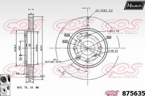 Maxtech 875635.6060 - Kočioni disk www.molydon.hr