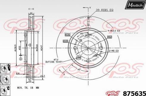 Maxtech 875635.6880 - Kočioni disk www.molydon.hr