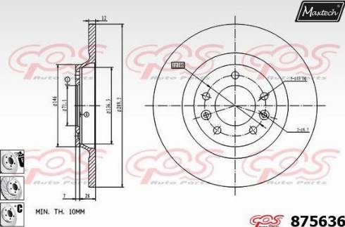 Maxtech 875636.6980 - Kočioni disk www.molydon.hr