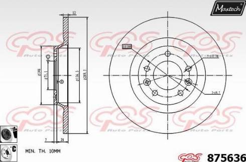 Maxtech 875636.6060 - Kočioni disk www.molydon.hr