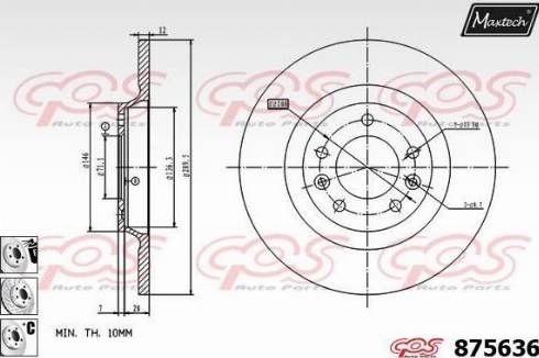 Maxtech 875636.6880 - Kočioni disk www.molydon.hr