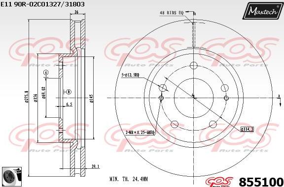 Maxtech 875631 - Kočioni disk www.molydon.hr