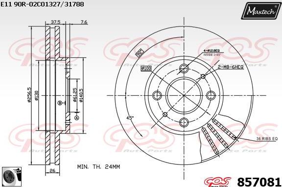 Maxtech 875638 - Kočioni disk www.molydon.hr