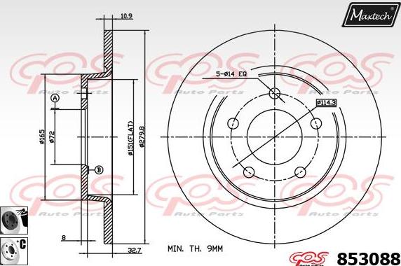 Maxtech 875632 - Kočioni disk www.molydon.hr