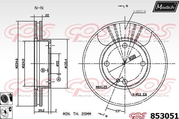 Maxtech 875624 - Kočioni disk www.molydon.hr