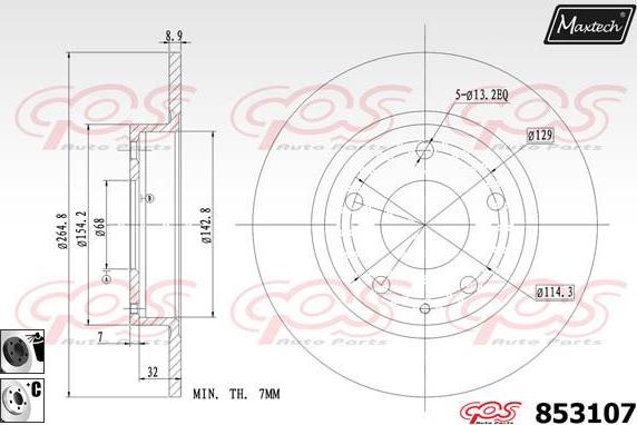 Maxtech 875620 - Kočioni disk www.molydon.hr