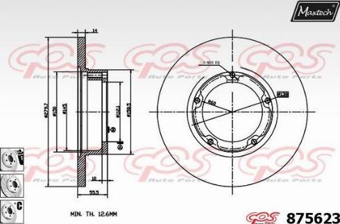 Maxtech 875623.6980 - Kočioni disk www.molydon.hr