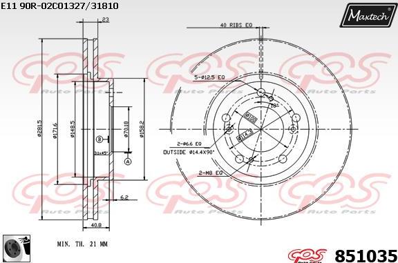 Maxtech 875623 - Kočioni disk www.molydon.hr