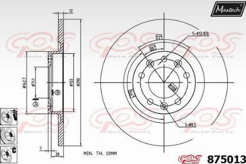 Maxtech 875013.6980 - Kočioni disk www.molydon.hr