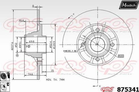 Maxtech 875341.6061 - Kočioni disk www.molydon.hr