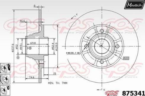 Maxtech 875341.6881 - Kočioni disk www.molydon.hr