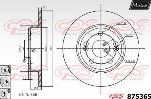 Maxtech 875365.6980 - Kočioni disk www.molydon.hr