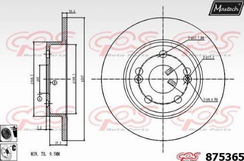 Maxtech 875365.6060 - Kočioni disk www.molydon.hr