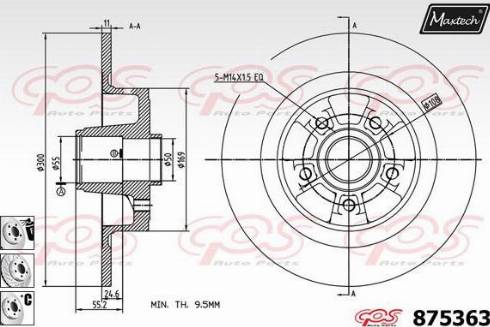 Maxtech 875363.6985 - Kočioni disk www.molydon.hr