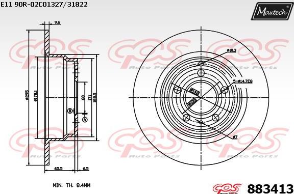 Maxtech 875322 - Kočioni disk www.molydon.hr