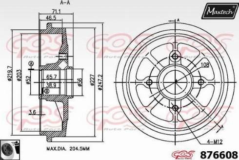 Maxtech 876608.0060 - Bubanj kočnica www.molydon.hr