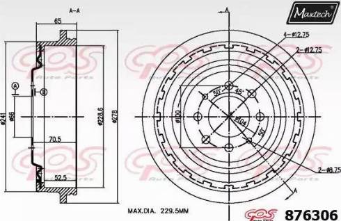 Maxtech 876306.0000 - Bubanj kočnica www.molydon.hr