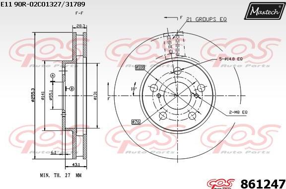 Maxtech 871545 - Kočioni disk www.molydon.hr