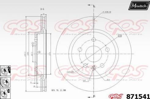 Maxtech 871541.6880 - Kočioni disk www.molydon.hr