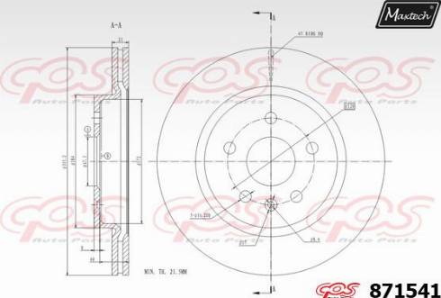 Maxtech 871541.0000 - Kočioni disk www.molydon.hr