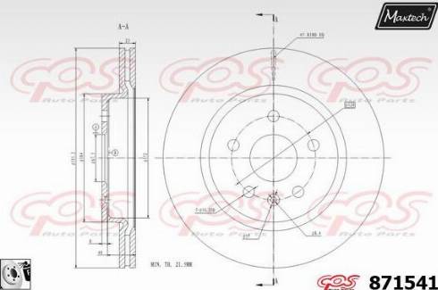 Maxtech 871541.0080 - Kočioni disk www.molydon.hr