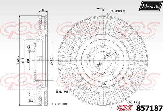 Maxtech 871548 - Kočioni disk www.molydon.hr