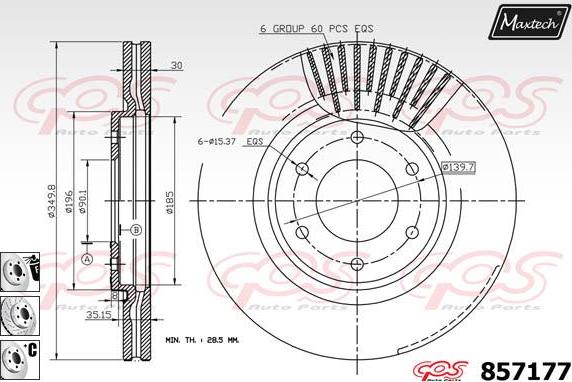 Maxtech 871543 - Kočioni disk www.molydon.hr