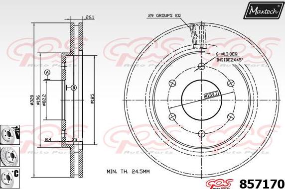 Maxtech 871552 - Kočioni disk www.molydon.hr