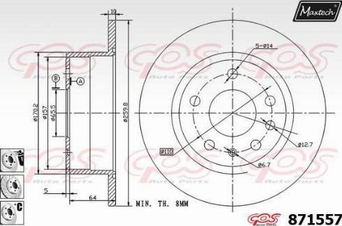 Maxtech 871557.6880 - Kočioni disk www.molydon.hr